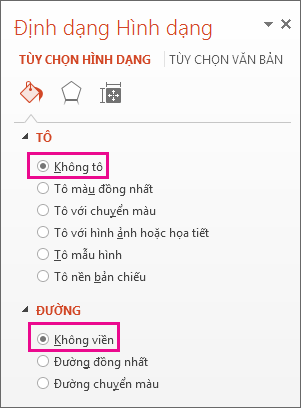 Ngăn Định dạng Hình dạng