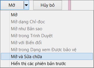 Mở và Sửa chữa