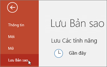 Tệp > Lưu Bản sao