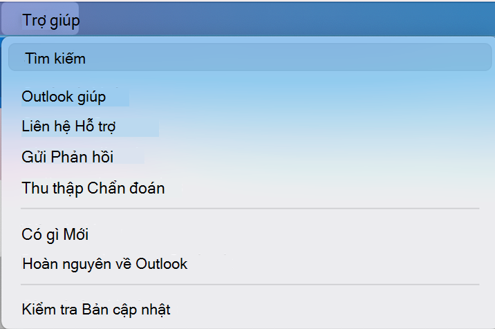 nút bật tắt tùy chọn outlook mới