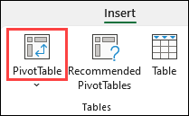 Nút PivotTable