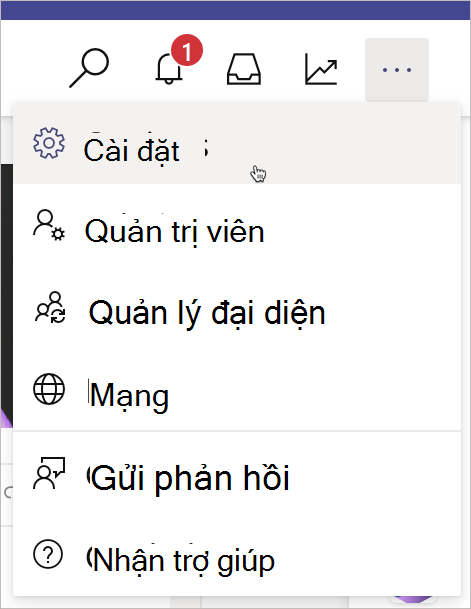 Truy cập cài đặt chiến dịch từ góc trên cùng bên phải của trang chiến dịch.