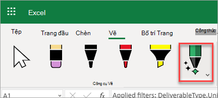 Công cụ viết tay và tô sáng