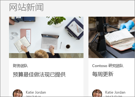 SharePoint Office 365 网站新闻