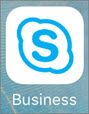 适用于 iOS 的 Skype for Business 应用程序图标