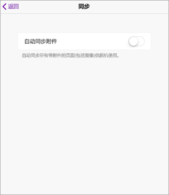 在 iPad OneNote 设置中关闭自动同步。