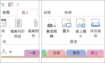 將圖像插入 OneNote。