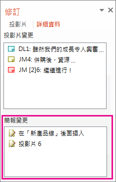 [簡報變更]