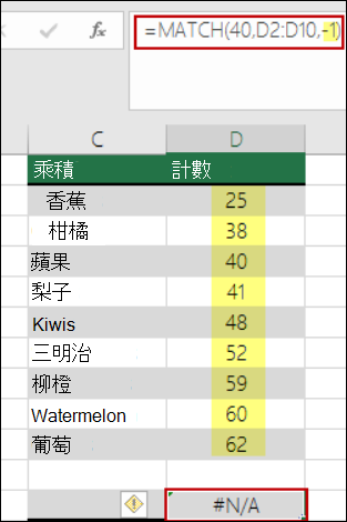 Excel 比對函數