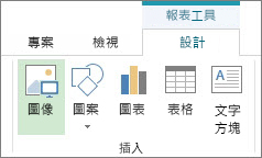 [報表工具] 的 [設計] 索引標籤