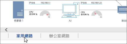 左下角的頁面索引標籤