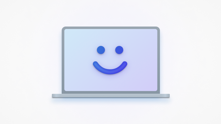 膝上型電腦和 Windows Hello 臉部的圖示。