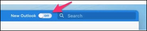 新Mac 版 Outlook切換開關