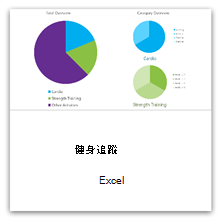 選取此項目以取得健身追蹤器範本。